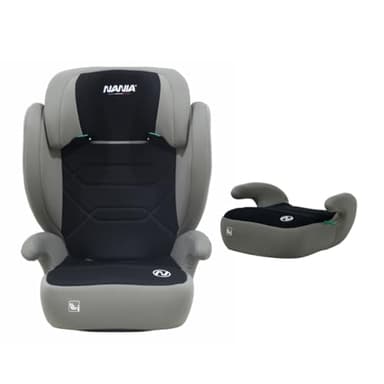 NANIA BELEM, Siège auto enfant, 2 en 1, I-size, 100-150 cm, Groupe 2/3, environ 4-12 ans, Rehausseur siège auto pour enfant, avec Protection Latérale, Appui-tête, Réglable, Housse confort
