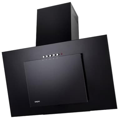 Hotte aspirante verticale noire, 50 cm