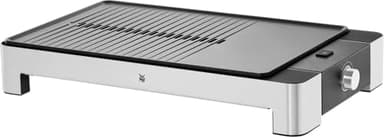 WMF grill et plancha électrique, 2300W, Inox 18/10 Cromargan, Grande surface grill & plancha, Revêtement antiadhésif, Lono 0415340011