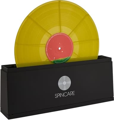 Machine Nettoyage Vinyle par SPINCARE | Kit Nettoyeur Disque Vinyle pour Albums LP 33 Tours 45 Tours | Inclut Liquide et Bac de Nettoyage Chiffon Microfibre – Nettoie 500 Disques LP