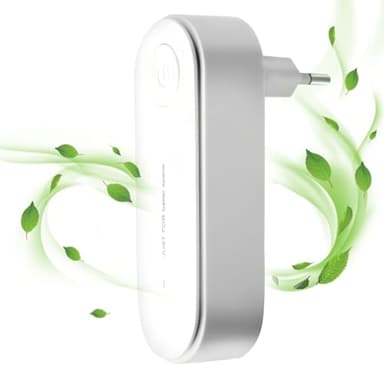 Purificateur d'Air Ionique Mini Air Purifier Plug-in Negative Ion Purifier Compact Élimine Odeurs/Poussières Purificateur D'air Ions Négatifs pour Chambre/Maison/Salon/Chambre d’Animaux