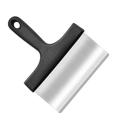 SAVITA Grattoir pour Plancha, Grattoir Plancha pour Plaque INOX Grattoir Plancha Professionnel Grattoir Plancha avec Poignée, Grattoir Plancha INOX, Outil de Nettoyage de Grattoir de Gril de Barbecue