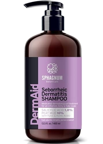 Sphagnum Botanicals Shampoing Contre La Dermatite Séborrhéique – Tourbe Pour Traitement Du Cuir Chevelu Sec, Prurigineux Et Floconneux. Aide Aussi À Traiter Pellicules, Psoriasis Et Eczéma. 400 ml