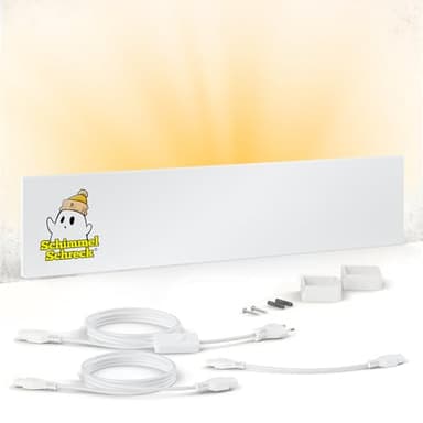 BR Bringer SchimmelSchreck - Enleveur de moisissure pour murs et salles de bain - Radiateur anti moisissure infrarouge - Alternative aux sprays et peintures - Sans produits chimiques