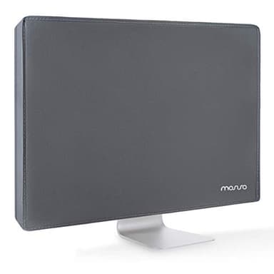 MOSISO Housse Moniteur Polyester Anti-poussière 26, 27, 28, 29 Pouces LCD/LED/HD Panneau d'affichage Protection Écran Anti-Statique Compatible avec 26-29 Pouces PC et TV, Gris Espace