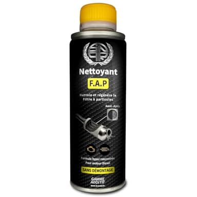 SNQR Nettoyant FAP DPF 375mL Ultra Efficace – sans Démontage – Additif Diesel Haute Performance – Décrasse, Régénère et Protège Le Filtre à Particules – Réduit la Pollution et Évite Le Remplacement