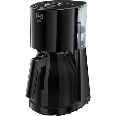 Melitta Cafetière à Filtre avec Verseuse Isotherme, Sélecteur d’Arôme, Enjoy Therm, Noir, 1017-06