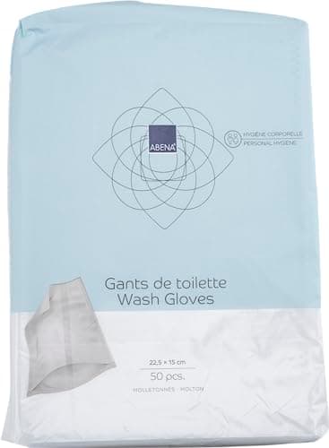 ABENA Lot de 50 lingettes humides pour Adultes - pour Les Soins d'incontinence - 22,5 x 14,8 cm - Lingettes nettoyantes pour Le Corps pour Adultes Qui Peuvent également être utilisées comme lingettes