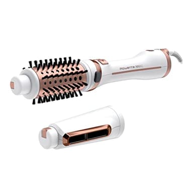 Rowenta Brush Activ’ Ultimate Care Brosse rotative, 2en1, Fonction Flip, Soin cheveux, Booster d'éclat, Volume, CF9720F0