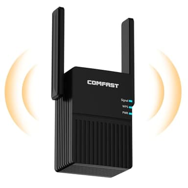 COMFAST Répéteur WiFi Puissant AC1200, Amplificateur WiFi 1200Mbps Double Bande Repeteur WiFi avec 2 Antennes, Configuration en Un clic WPS, Compatible avec Toutes Les Box Internet