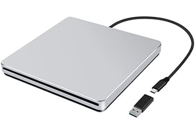 NOLYTH Lecteur CD Externe pour PC, Slot-dans Lecteur DVD Externe pour PC, USB C Portable Graveur DVD Lecteur CD pour Mac MacBook Windows HP ASUS