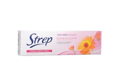 Strep - Crema Depilatoria Viso & Bikini, Azione Extra Delicata, Protettiva E Idratante - 75 Ml - [confezione da 6]