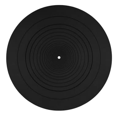 30cm Tapis de Tourne Disque, Tapis Silicone Platine Antistatique Antidérapant Tapis de Disque Vinyle pour Tous Les Lecteurs de Disques Vinyle LP Accessoires de Remplacement