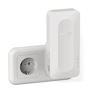 NETGEAR Répéteur WiFi 6 Mesh (EAX12), Amplificateur AX1600, Puissant couvre jusqu'à 100 m², 1.6 Gbps, Extender compatible toutes Box, Booster, garde le même nom de réseau actuel, installation facile