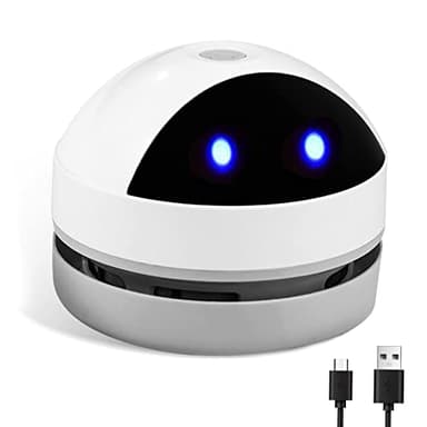 SPORWAY Mini Aspirateur de Table, Petit Aspirateur à Main USB Rechargeable, Aspirateur à sans Fil de Bureau Haute Puissance d'Aspiration pour Table Bureau Coussin Voiture Clavier