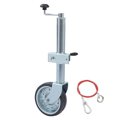 KATSU Jockey Wheel 48mm with 8" Solid Rubber Tyre 500kg