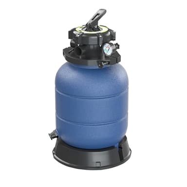 Wiltec Filtre à sable et particules – 60 x 33 cm – avec Cuve filtrante et 5 positions de réglage dont Rinçage et Hivernage – max. 21 kg – pour Filtration Swimming Pool Piscine Hors-sol