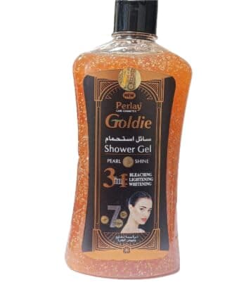 Goldie Parley Gel Douche Éclaircissant, Anti-Taches, 500 ml, Enrichi en Vitamine E et Huile de Jojoba, Hydratant, Pour une Peau Éclatante