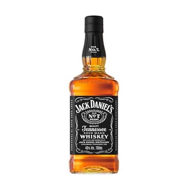 Jack Daniel's Bourbon Old No.7 Tennessee Whisky 40%, Vol 70 cl- Whisky Américain - Filtré sur charbon de bois d'érable -Notes de Vanille, Caramel & Chêne - Idéal Pur, sur Glace ou En Cocktail.