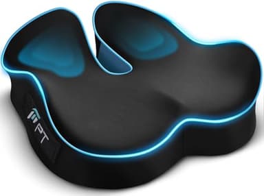 POOTACK Coussin Chaise, Support Chaise de Bureau, Coussin de Siège Gaming et Siège Auto, Mousse à Mémoire Respirante