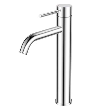 FORIOUS Robinet de Lavabo pour Salle de Bain, Mitigeur Haut avec une Hauteur de Bec de 190 MM, Finition Chromée et Mitigeur à Levier Unique pour Lavabo dans la Salle de Bain, les Toilettes des Invités