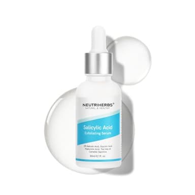 NEUTRIHERBS Sérum exfoliant à l'acide salicylique - Pores non perturbés et minimisés - Sérum pour le visage pour les peaux sujettes à l'acné