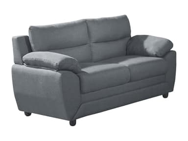 Vente-unique - Canapé 2 Places en Tissu Anthracite Manoa