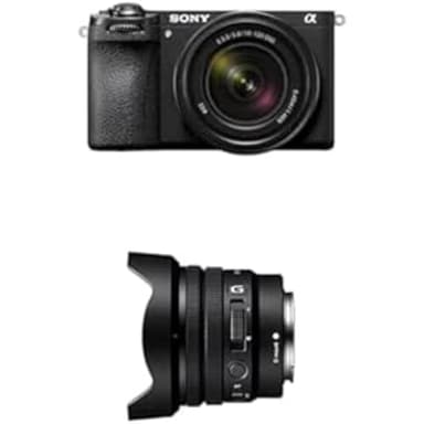 Sony Alpha 6700 | Appareil Photo Hybride APS-C - Kit avec Objectif E 18-135mm F3.5-5.6 OSS +Sony E PZ 10-20 mm F4 G | Objectif Ultra Grand Angle à Zoom motorisé Super35 / APS-C (SELP1020G)