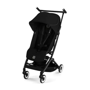 CYBEX Gold Poussette Libelle avec harnais ajustable à une main, de 6 mois à 4 ans env. (max. 22 kg), Ultra légère (seulement 6 kg), Magic Black