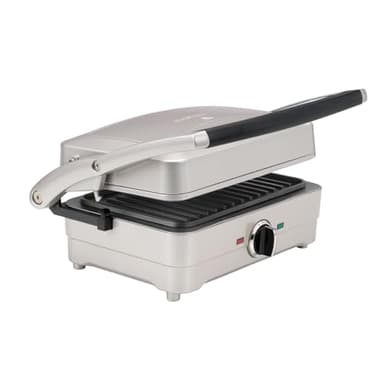 Cuisinart 3-en-1 Grilleur, gaufrier et omelette| Grilleur de sandwichs, presse à panini, crêpière Grilleur électrique | Plaques amovibles et interchangeables antiadhésives | moins d'huile | 210°C |
