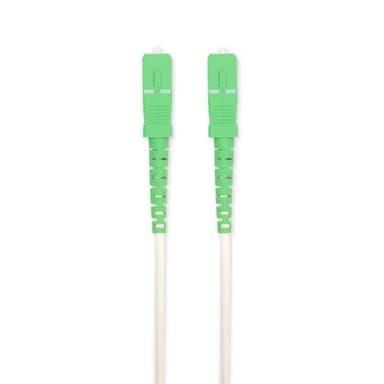 NEDIS Câble patch à fibre optique - SMF (phase de mode simple) - SC/APC - SC/APC - 100 Gbps - 6 m - Blanc - Boîte cadeau avec Euro Lock