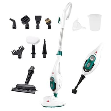 Di4 Steamclean Multi10 Max 10 en 1 Balai Vapeur Nettoyeur Multifonctions, 1500W, Élimine 99.9% des Virus et des Bactéries, Manche télescopique extensible, Émission maximale de vapeur