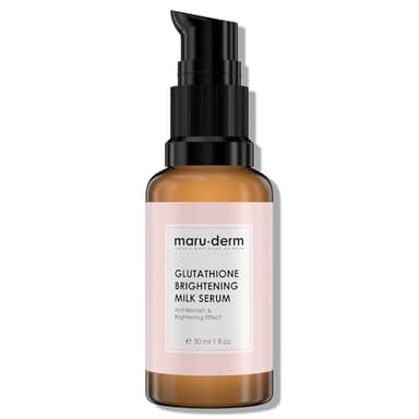 Maruderm Sérum Lait Éclaircissant au Glutathion - Soin Visage Unifiant, Réducteur de Taches et Illuminateur - Pour un Teint Éclatant et Uniforme, 30 ML