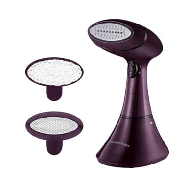 Russell Hobbs Défroisseur vapeur [ 32g/min + 20g/min vapeur] Colour Control (1800W, chauffe rapide, plaque en céramique, accs: Tissus délicats et tissus d'ameublement)Fer à repasser de voyage 27410-56