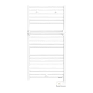 Atlantic, Radiateur sèche-serviettes électrique 2012 digital 0750W blanc, équipé d'un boîtier de commande digital et d'une barre de portage additionnelle de série