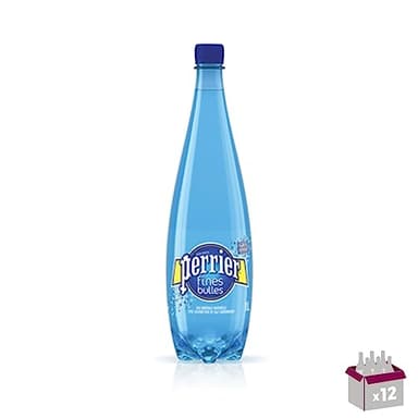 Perrier - Eau minérale naturelle fines bulles - 12x1L