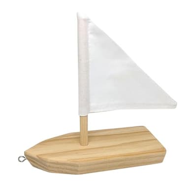 Pebaro 474 - Kit de construction en bois - Jolle - Bateau à assembler et à peindre - Bricolage avec bois - Idée cadeau pour enfants - Beige