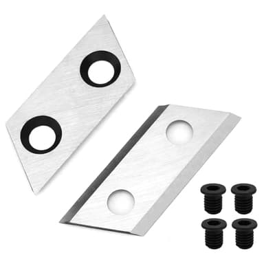 QWORK® 2 pièces déchiqueteuse broyeur et 4 pièces vis compatible avec QJ1200SP, McCulloch MCS2001