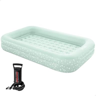 Intex - 66810NP - Lit De Voyage Floqué Enfant + Gonfleur Main 3-6 Ans