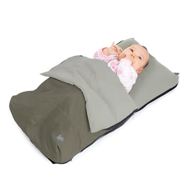 Deryan Air Traveller - Lit de Voyage bébé avec Matelas - Lit bébé pour Avion et Voyage - Lit de Voyage pour bébé (Avion) - 2 en 1 - Chaise et lit - avec Sac de Transport et Matelas - 75 x 45 x 6 cm