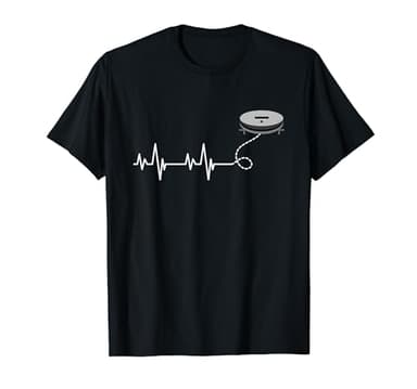 Robot drôle aspirateur robot battement de coeur fait la corvée de nettoyage T-Shirt