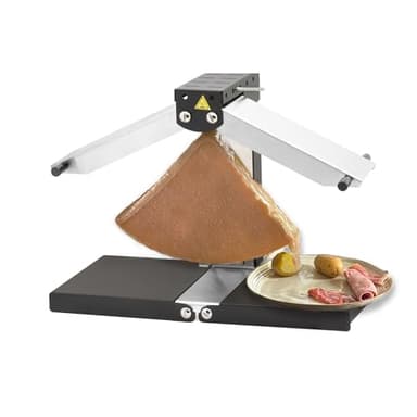 Louis Tellier - Appareil Raclette Traditionnelle 1-6 Pers – Louis Tellier Brézière® Signature Basalte Noir – Fabriqué en France, Durable, Facile à Nettoyer