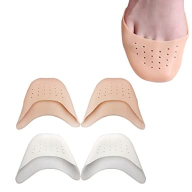 Clyhon 2 paires de protections d'orteils, protège-embouts d'orteils en gel de silicone professionnel, coussins de l'avant-pied, pour chaussures de danse sur la pointe des pieds Ballet