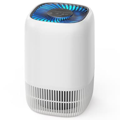 AROEVE Purificateur d'Air avec Filtre HEPA H13 à 3 Étages, Pour Chambre 20m², Silencieux 22 dB & Économie d'Énergie 5W, Élimine Pollen Fumée Poils d'Animaux, Fonction Aromathérapie