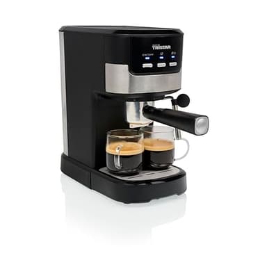Tristar Machine à Espresso 2 tasses à la fois | Convient aux capsules Nespresso et au café moulu | Chauffe-tasse | Résistant au lave-vaisselle | 20 bars | 1100 W | CM-2278