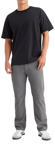 Dockers GO Jean Cut Slim GO Chino pour Homme Gris 33 34, Car Park Gris., 33W x 34L