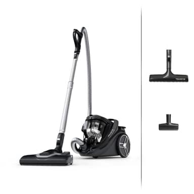 Rowenta Aspirateur sans sac, Silencieux 59 dB(A), Consommation énergétique ultra-basse, Filtration haute efficacité, Rayon d'action 12 m, Fabriqué en France, Silence Force Cyclonic Effitech RO7935EA