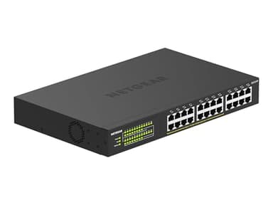 Netgear Switch Ethernet 24 Ports PoE Gigabit (GS324P) avec 16 Ports PoE + à 190W, Boîtier Métallique Solide sans Ventilateur