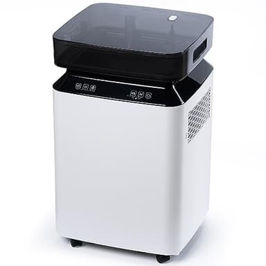 iOCHOW Déshumidificateur Électrique à Compresseur 50L/Jour: Grand Déshumidificateur Portable Intelligent avec Minuterie 24 Heures, Drainage par Pompe à Eau, R290 Écologique Pour la Maison et le Bureau