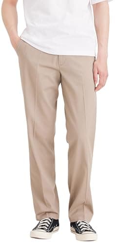 Dockers Classic Fit Easy Khaki Pants Casual, Timber Wolf (Stretch), 33W / 30L Homme